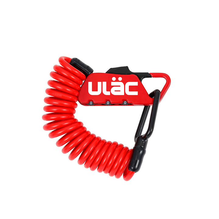 Велосипедный замок Ulac Piccadilly Carabiner Cable Combo Lock Red