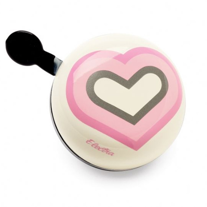 Велосипедный звонок Electra Big Ding-Dong Bell Hearts Cream