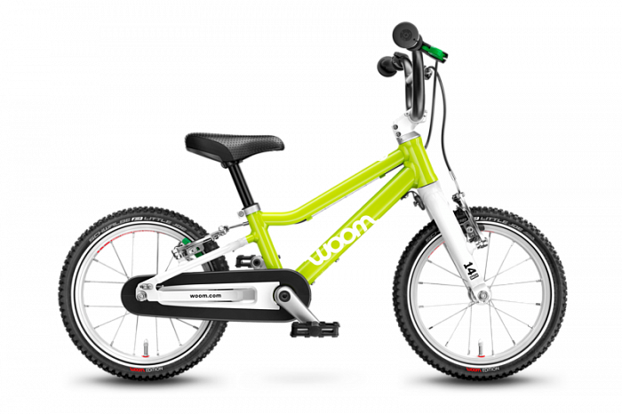 Детский велосипед Woom original 2 G lizard lime 14”