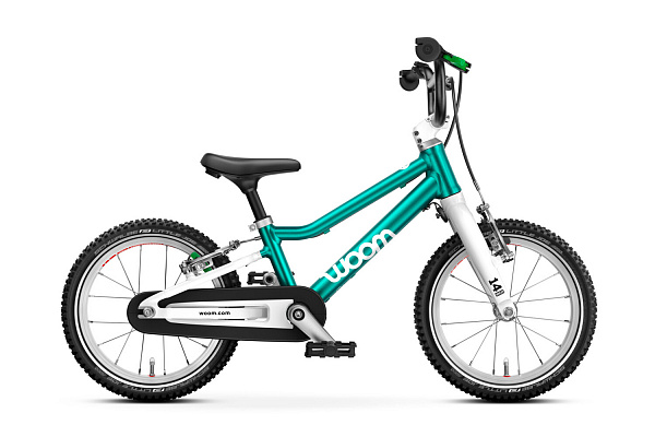 Детский велосипед Woom go 2 metallic turquoise/petrol 14”