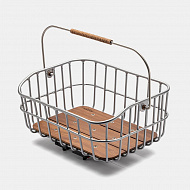 Корзина для велосипеда Brooks Peckham Low Basket Silver