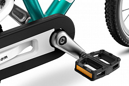 Детский велосипед Woom go 2 metallic turquoise/petrol 14”