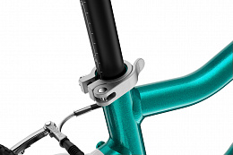 Детский велосипед Woom go 4 metallic turquoise/petrol 20”